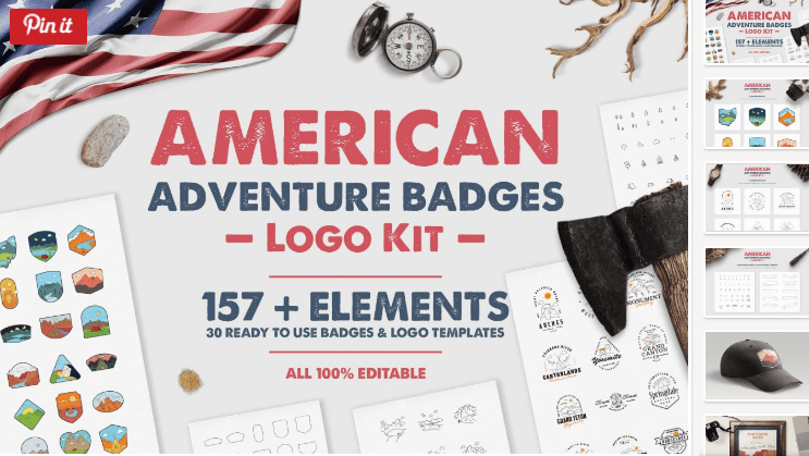 American Adventure Badges Logo Kit (2018)