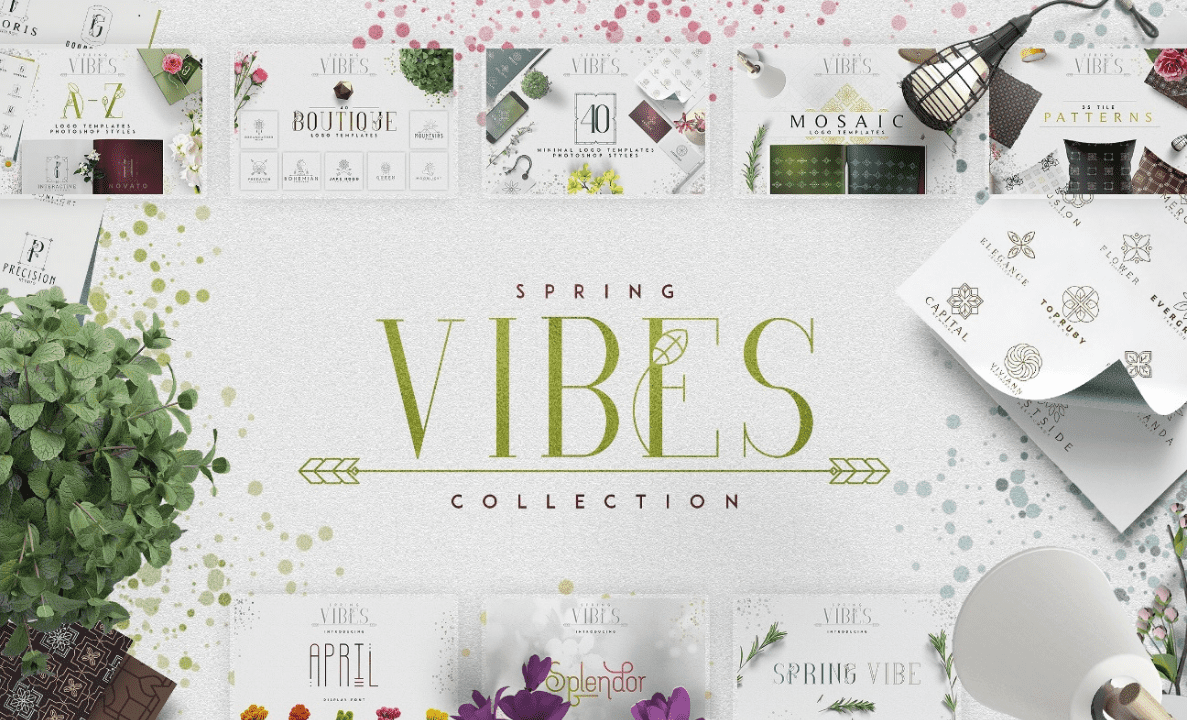 [Creativemarket] Spring vibes collection (2018)