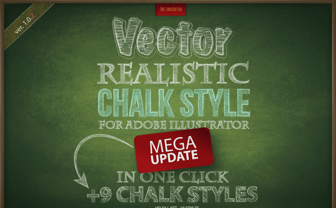 Chalk realistic vector AI style