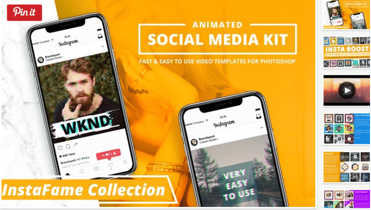 Instagram Video Photoshop Templates (2017)