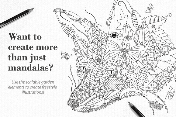 Coloring Book Pro - Garden Edition для llustrator (2017)