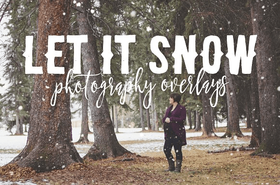 Let It Snow Photography Overlays