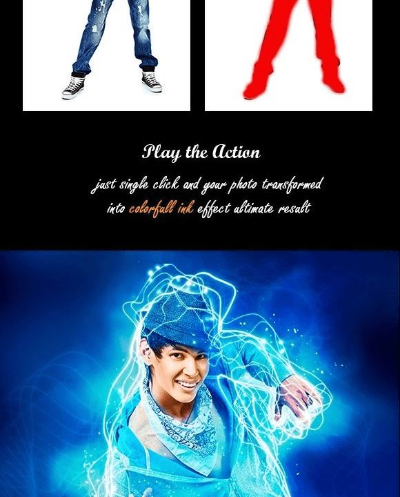 Electric Energy Photoshop Action (2017)