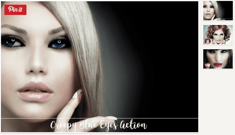 Creepy Blue Eyes Action (2017)