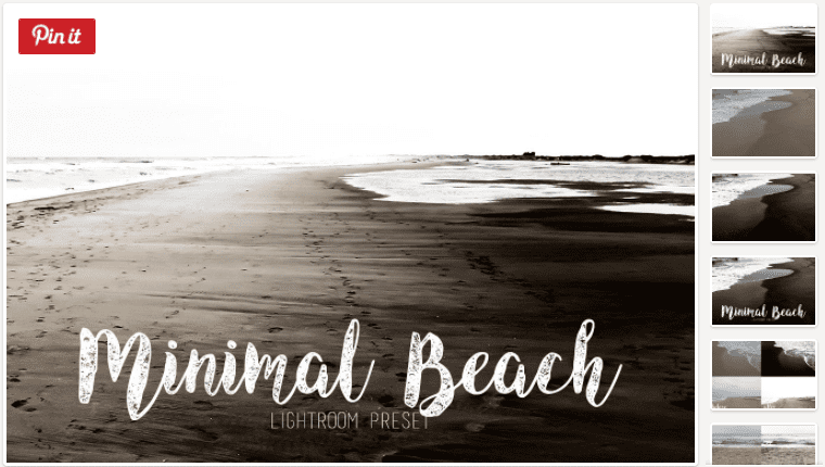 Minimal beach lightroom preset (2017)