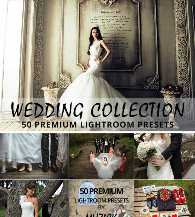 50 Premium Wedding Lightroom Presets (2017)