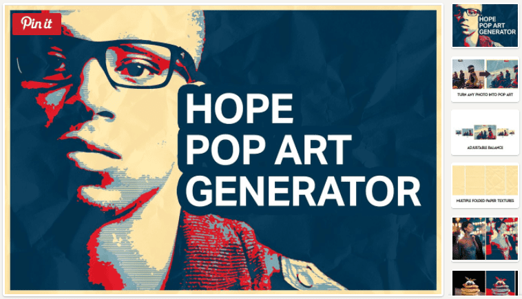 Hope Poster Pop Art Generator (2017)