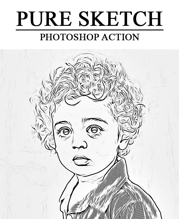 Pure Sketch Photoshop Action (2017)