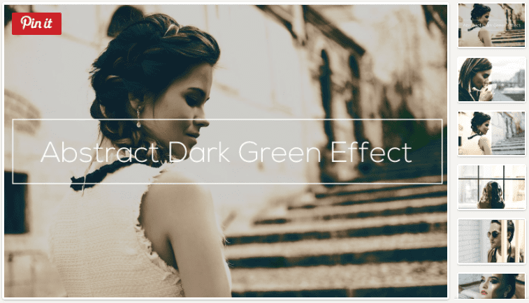 Abstract Dark Green Effect (2017)