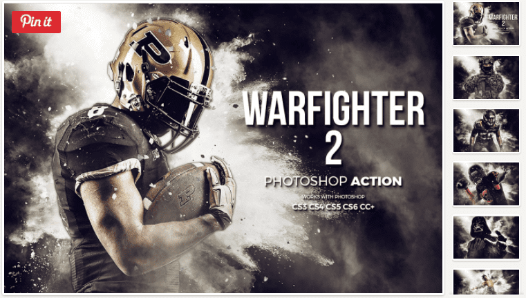 Warfighter 2 Photoshop Action (2018)