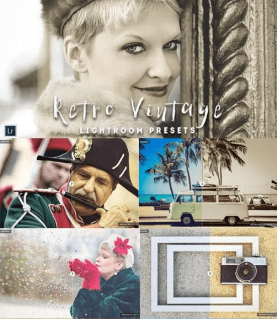 50 Retro Vintage Lightroom Presets (RAW/JPEG) (2018)