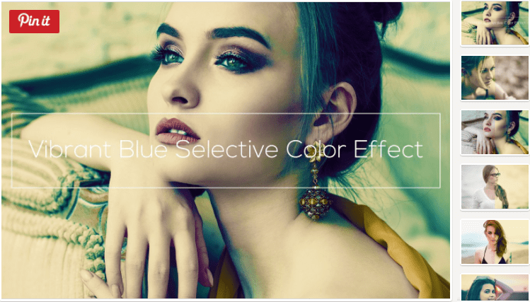 Vibrant Blue Selective Color Effect (2017)