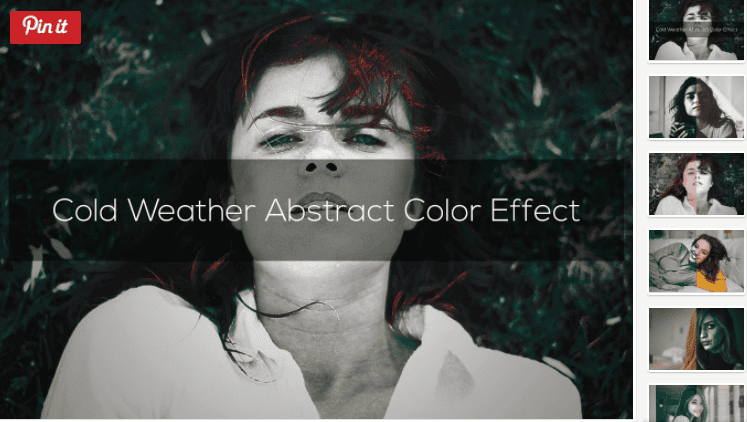Cold Weather Abstract Color Effect (2018)