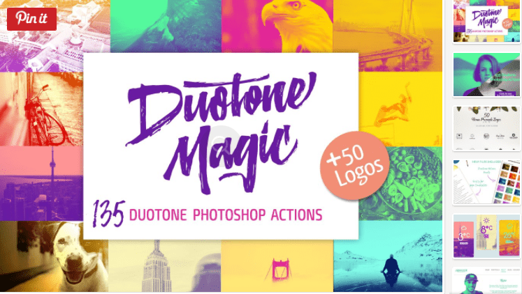 Duotone Magic- Photoshop actions (2017)
