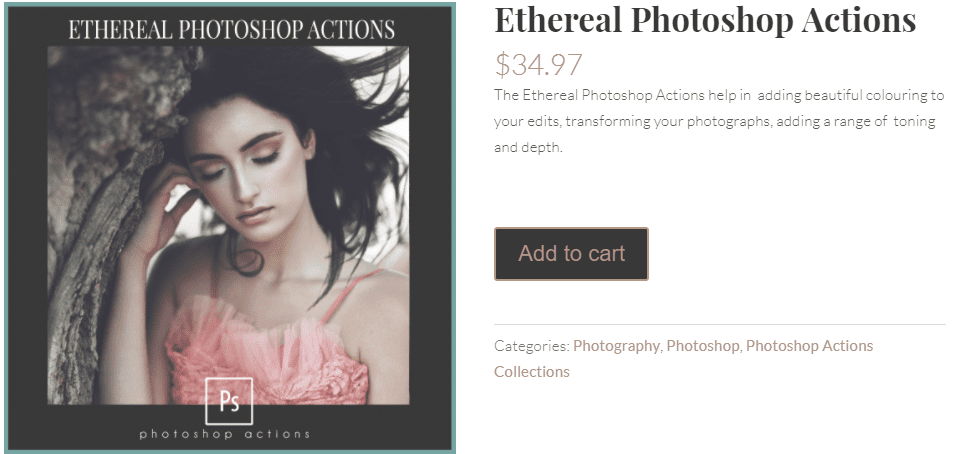 Ethereal Photoshop Actions - Diaz (2018)
