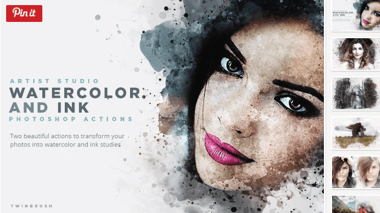Artist Studio Watercolor Actions (2017)