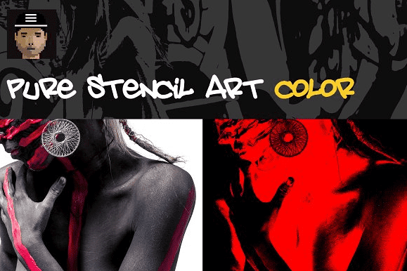 [Creativemarket] Pure Stencil Art Vol.2 - Color (2018)