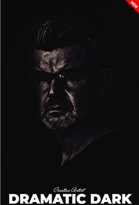 Dramatic Dark Paint Photoshop Action (2018)