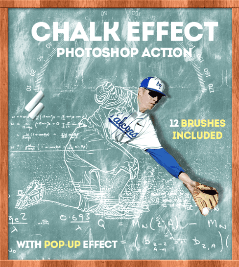 Chalk Effect Photoshop Action (2018)