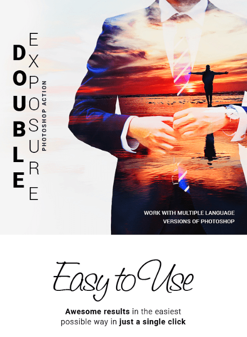 Double Exposure Photoshop Action (2018)