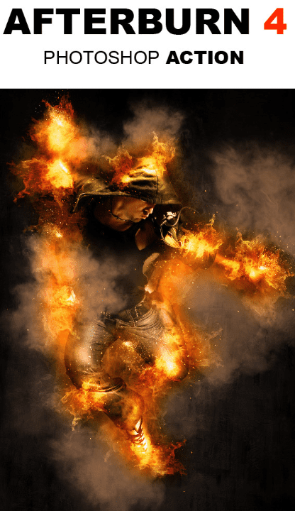 AfterBurn 4 Photoshop Action (2015)