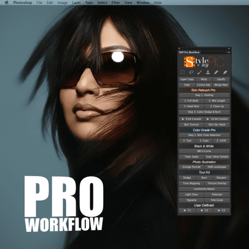 StyleMyPic PRO WORKFLOW - Панель и экшены для ретуши
