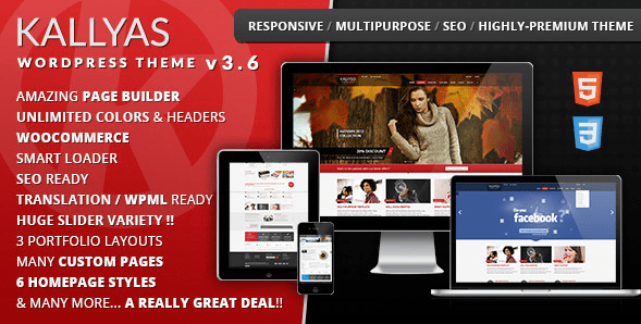 KALLYAS – Responsive Multi-Purpose WordPress Theme v.3.6