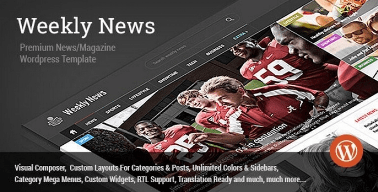 [WP] Weekly News v2.3.6.1 — премиум тема для блогов и журналов WordPress