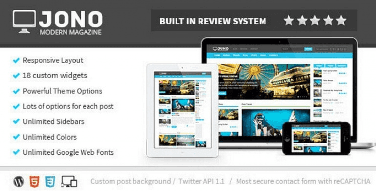 [WP] Jono v2.7 — премиум тема для журналов WordPress