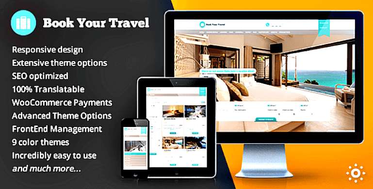 [WP] Book Your Travel v6.11 — тема онлайн бронирования для WordPress