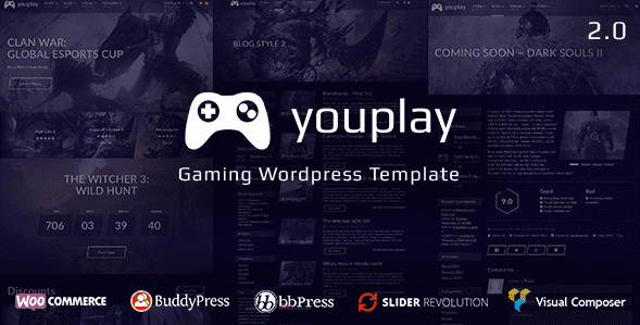 [WP] Youplay v2.0.2 - игровой шаблон для Wordpress