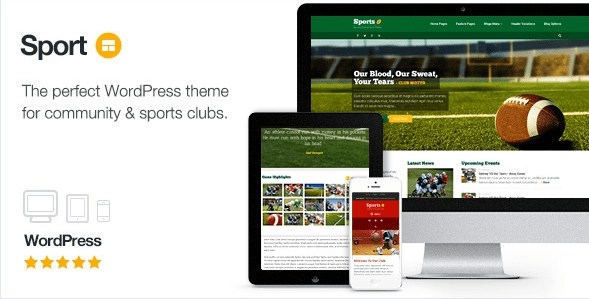 [WP] Sport 2.6 - спортивный шаблон для WordPress