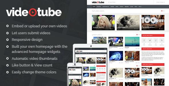 [WP] VideoTube v2.2.8 - видео шаблон для WordPress