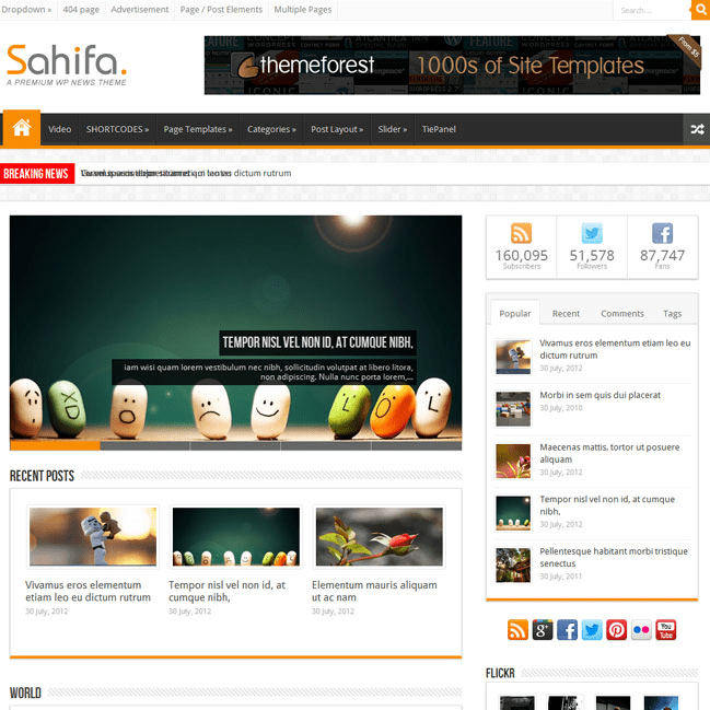 [WP] Sahifa v5.5.8 - универсальный шаблон для WordPress