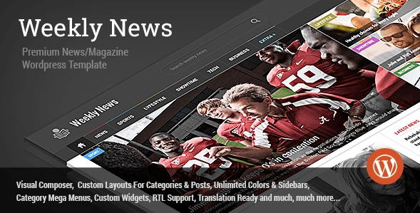 Weekly News v2.8.1 - новостной шаблон для Wordpress