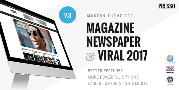 PRESSO v3.0.1 - журнальный шаблон для WordPress