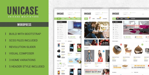 Unicase v1.2.1 - великолепный шаблон для WooCommerce