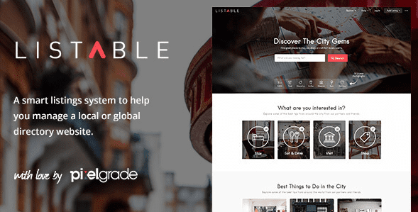 LISTABLE v1.8.0 — каталог / справочник WordPress шаблон
