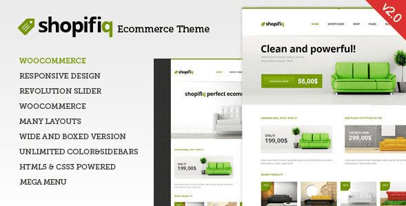 Shopifiq v2.4.1 — адаптивный шаблон для WordPress WooCommerce