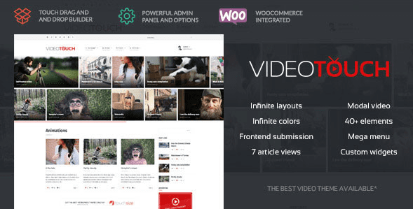 VideoTouch v1.8.2 - видео-шаблон для WordPress