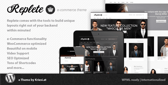 Replete v4.3 — e-Commerce / бизнес WordPress шаблон