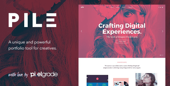 PILE v2.1.9 - Нетрадиционная тема портфолио WordPress
