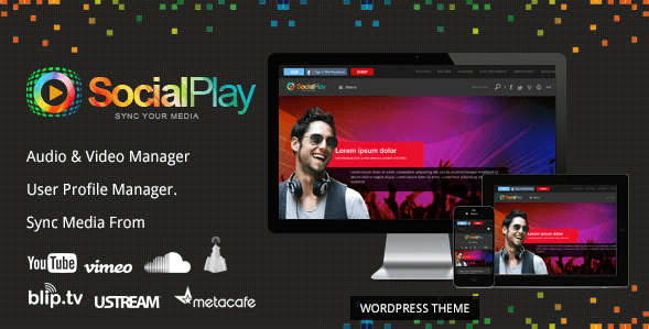SocialPlay v2.0.0 - шаблон медиа шаринга для Wordpress