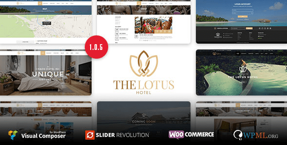 Lotus v1.0.5 – Бронирование гостиницы WordPress тема