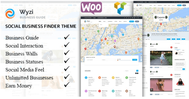 Wyzi v2.1.0 - WordPress тема поисковик бизнес услуг