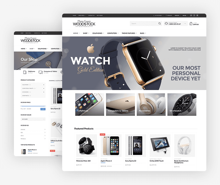 Woodstock - Electronics Responsive WooCommerce Theme