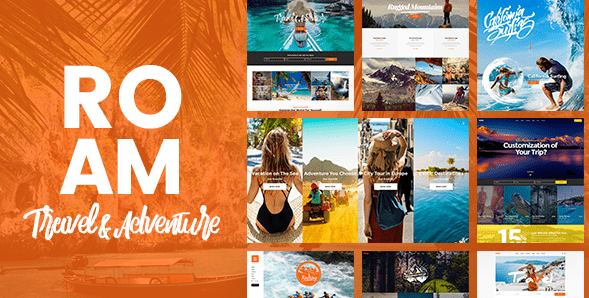Roam v1.2 - шаблон WordPress, посвящённый туризму и путешествиям