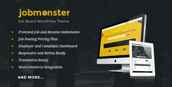 Jobmonster v4.5.2.6 — работа / доска объявлений WordPress шаблон
