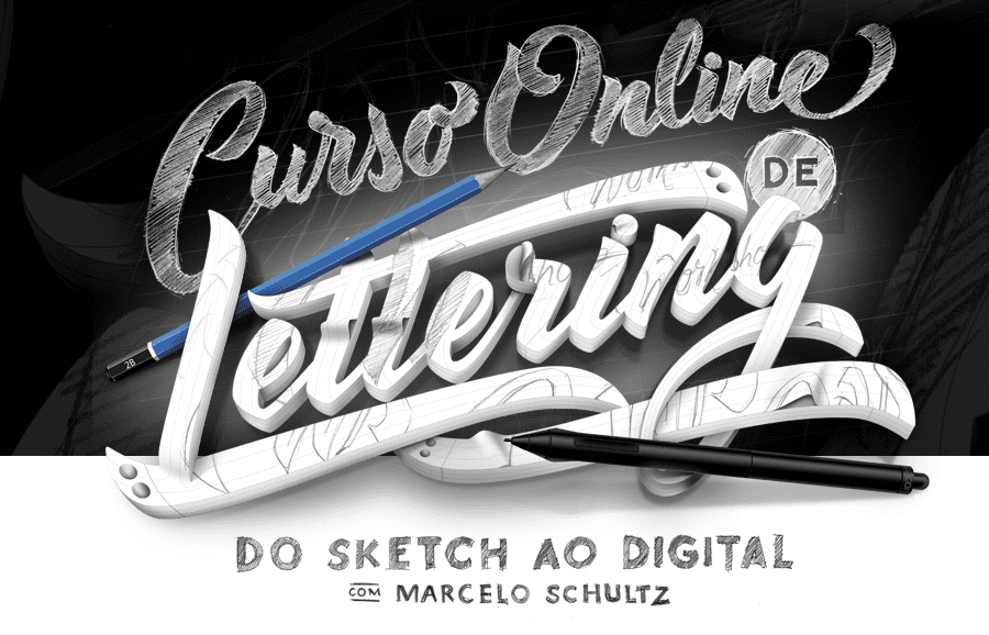 Do Sketch ao Digital - Marcelo Schultz - PT BR (Lettering course)