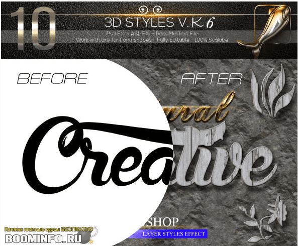 [Graphicriver] 10 3D Text Styles V K6 (2020)